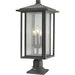 Aspen Oil Rubbed Bronze Outdoor Pier Mounted Fixture | theLightShop