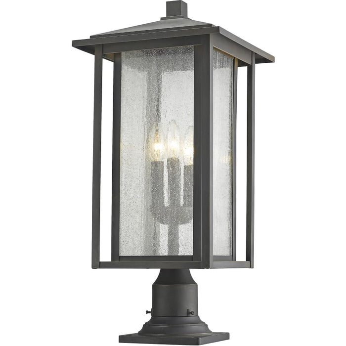 Aspen Oil Rubbed Bronze Outdoor Pier Mounted Fixture - Outdoor Pier Mounted Fixtures
