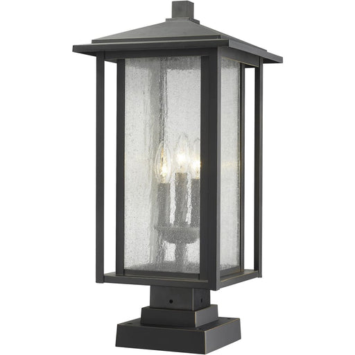 Aspen Oil Rubbed Bronze Outdoor Pier Mounted Fixture | theLightShop