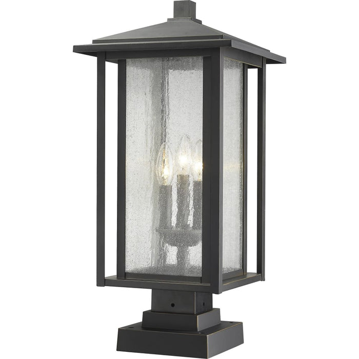 Aspen Oil Rubbed Bronze Outdoor Pier Mounted Fixture - Outdoor Pier Mounted Fixtures