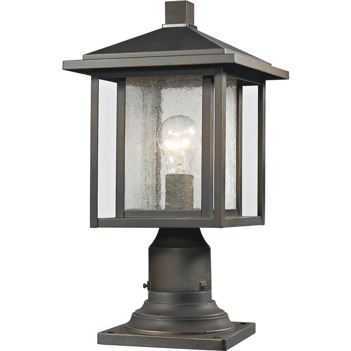 Aspen Oil Rubbed Bronze Outdoor Pier Mounted Fixture | theLightShop