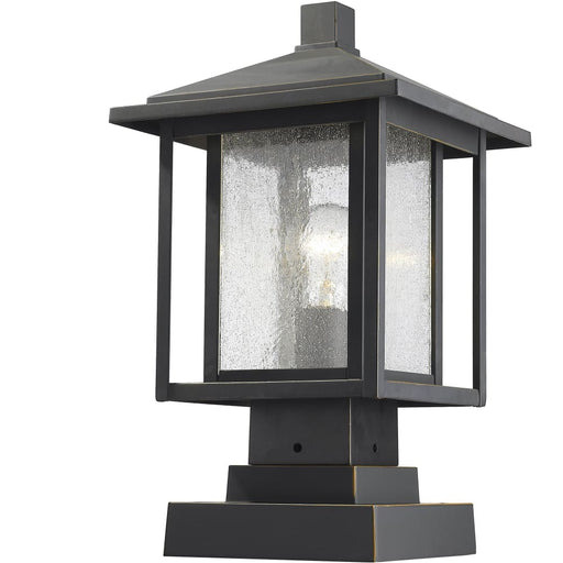 Aspen Oil Rubbed Bronze Outdoor Pier Mounted Fixture | theLightShop