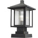 Aspen Oil Rubbed Bronze Outdoor Pier Mounted Fixture | theLightShop