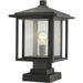 Aspen Oil Rubbed Bronze Outdoor Pier Mounted Fixture | theLightShop
