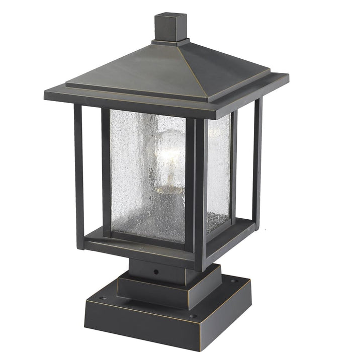 Aspen Oil Rubbed Bronze Outdoor Pier Mounted Fixture - Outdoor Pier Mounted Fixtures