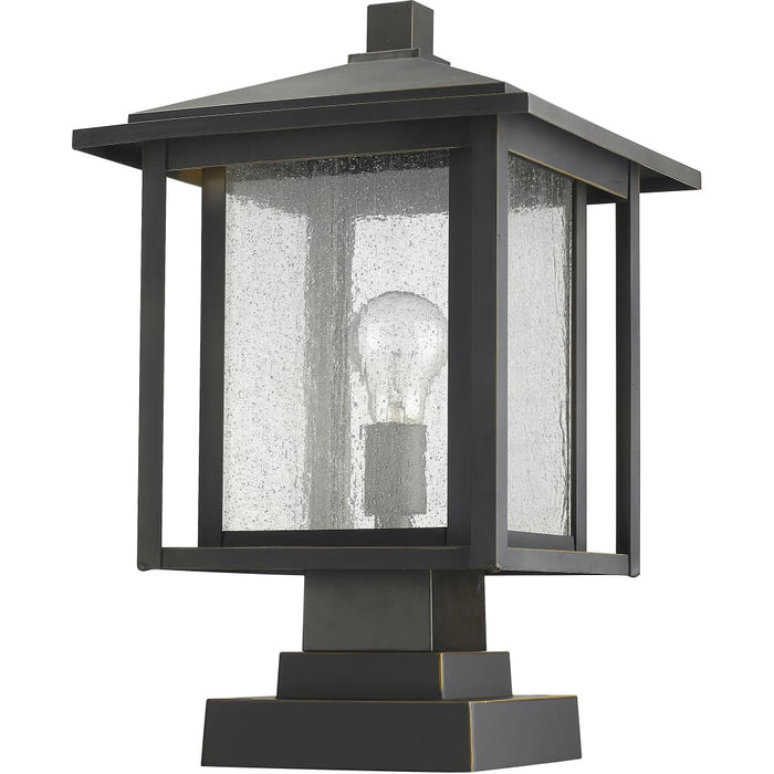 Aspen Oil Rubbed Bronze Outdoor Pier Mounted Fixture - Outdoor Pier Mounted Fixtures