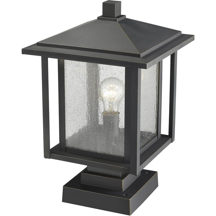 Aspen Oil Rubbed Bronze Outdoor Pier Mounted Fixture - Outdoor Pier Mounted Fixtures