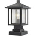 Aspen Oil Rubbed Bronze Outdoor Pier Mounted Fixture - Outdoor Pier Mounted Fixtures
