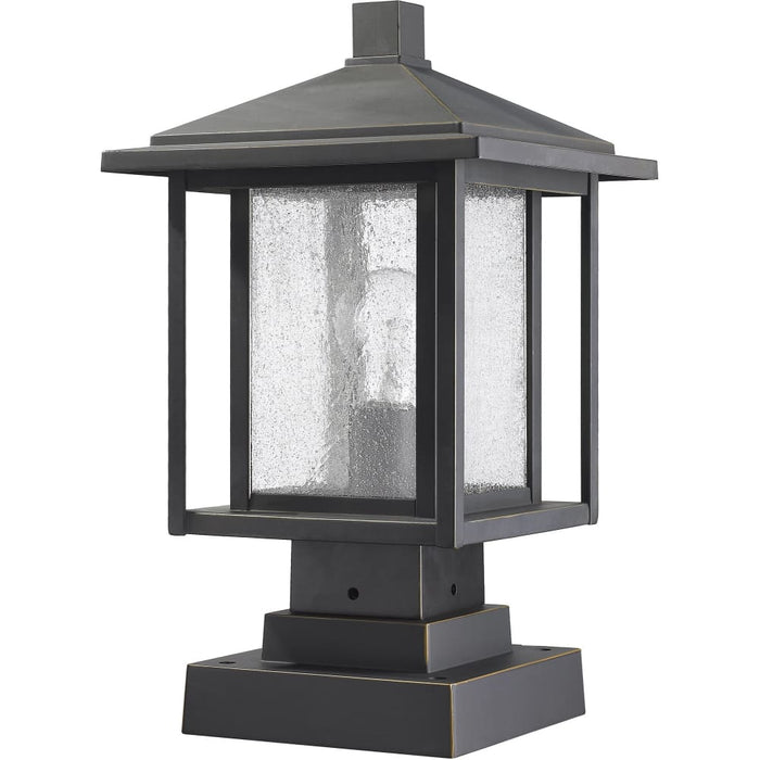 Aspen Oil Rubbed Bronze Outdoor Pier Mounted Fixture - Outdoor Pier Mounted Fixtures