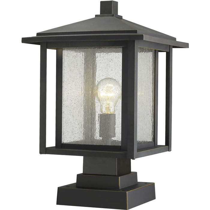 Aspen Oil Rubbed Bronze Outdoor Pier Mounted Fixture - Outdoor Pier Mounted Fixtures