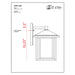 Aspen Oil Rubbed Bronze Outdoor Wall Sconce - Outdoor Wall Sconces