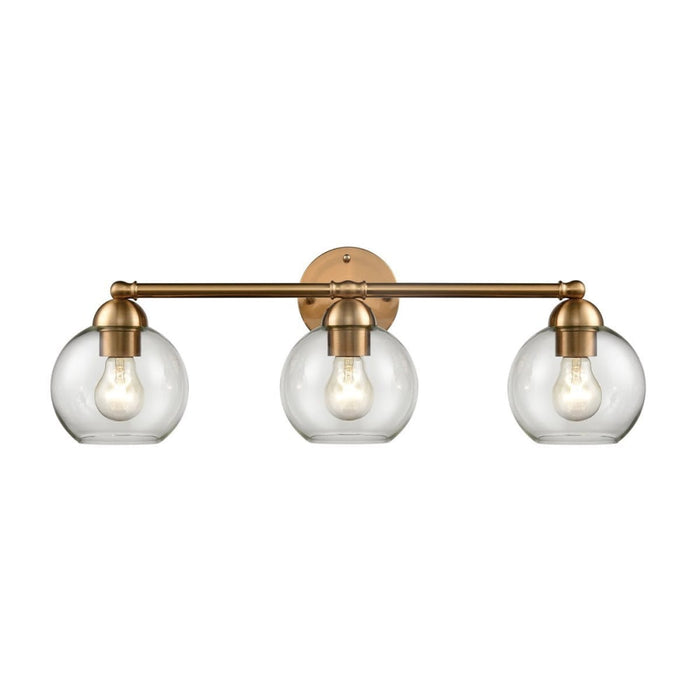 Astoria Satin Gold 3 Light Vanity - Bath & Vanity