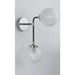 Atom Black / Polished Nickel Wall Sconce - Wall Sconce