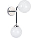 Atom Black / Polished Nickel Wall Sconce - Wall Sconce