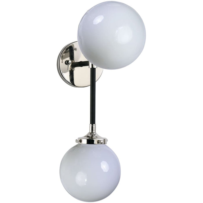 Atom Black / Polished Nickel Wall Sconce - Wall Sconce