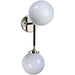 Atom Black / Polished Nickel Wall Sconce - Wall Sconce