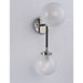 Atom Black / Polished Nickel Wall Sconce - Wall Sconce
