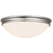 Atom Brushed Steel LED FlushMount - Flushmounts