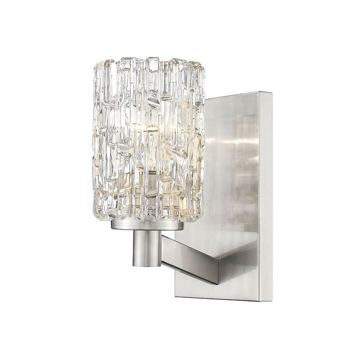 Aubrey Brushed Nickel 1 Light Wall Sconce - Wall Sconces