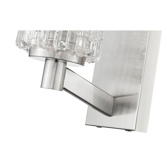 Aubrey Brushed Nickel 1 Light Wall Sconce - Wall Sconces