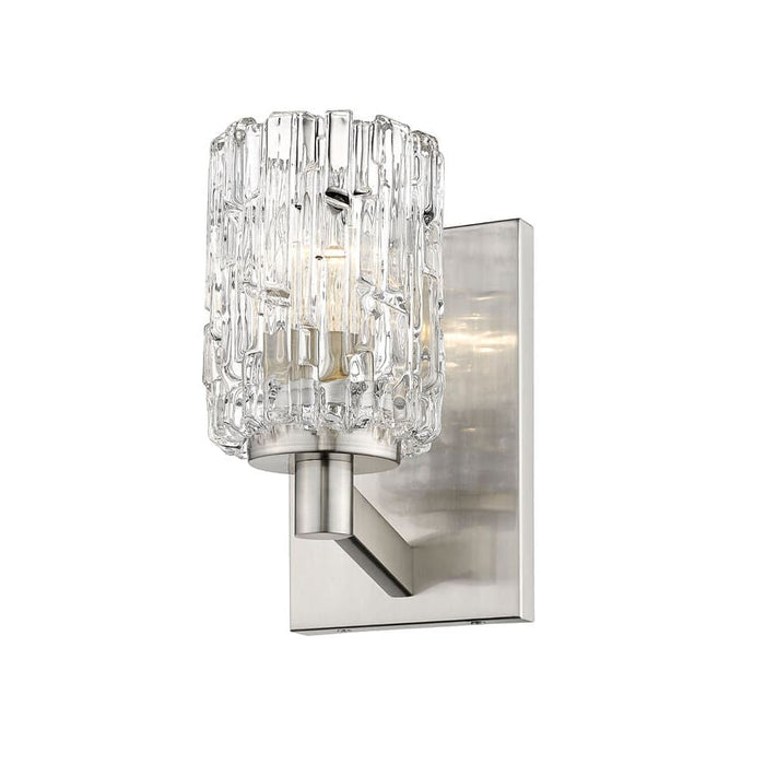 Aubrey Brushed Nickel 1 Light Wall Sconce - Wall Sconces