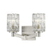 Aubrey Brushed Nickel 2 Light Vanity | theLightShop
