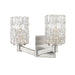Aubrey Brushed Nickel 2 Light Vanity - Bath & Vanity
