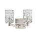 Aubrey Brushed Nickel 2 Light Vanity - Bath & Vanity