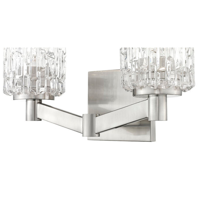 Aubrey Brushed Nickel 2 Light Vanity - Bath & Vanity
