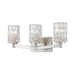 Aubrey Brushed Nickel 3 Light Vanity - Bath & Vanity
