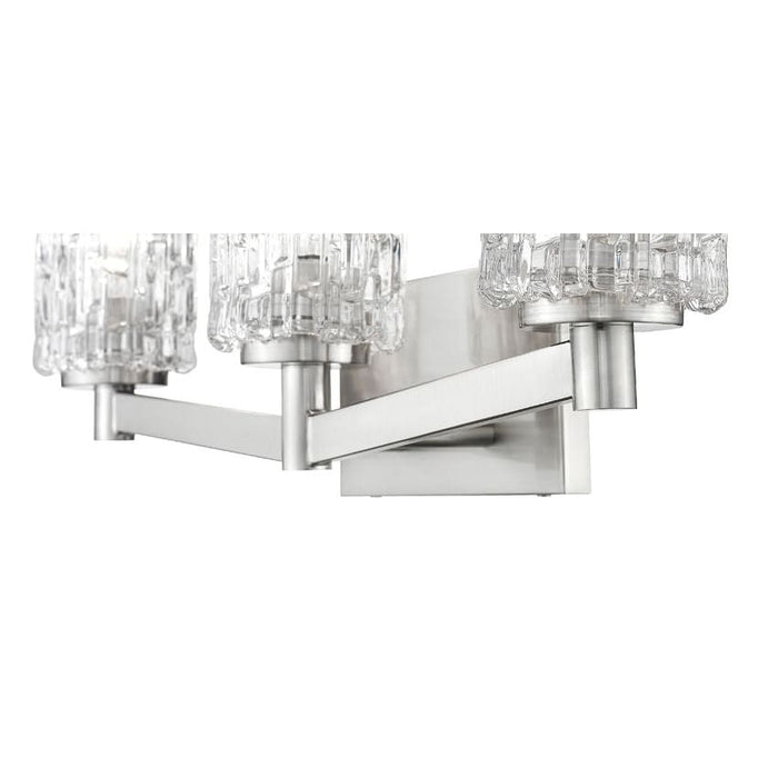 Aubrey Brushed Nickel 3 Light Vanity - Bath & Vanity