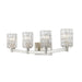 Aubrey Brushed Nickel 4 Light Vanity - Bath & Vanity