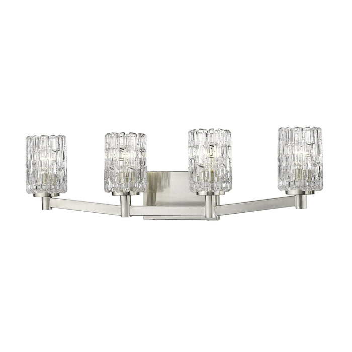Aubrey Brushed Nickel 4 Light Vanity | theLightShop