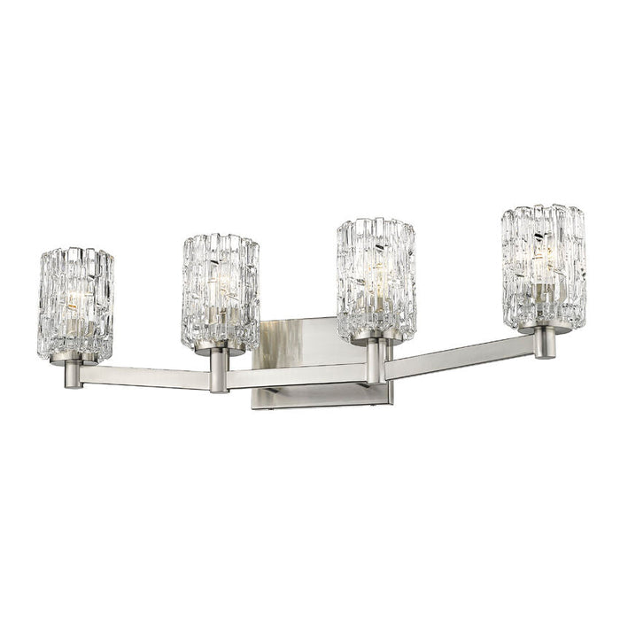 Aubrey Brushed Nickel 4 Light Vanity - Bath & Vanity