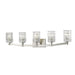 Aubrey Brushed Nickel 5 Light Vanity | theLightShop