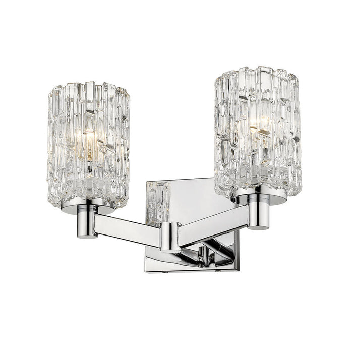 Aubrey Chrome 2 Light Vanity - Bath & Vanity