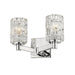 Aubrey Chrome 2 Light Vanity - Bath & Vanity