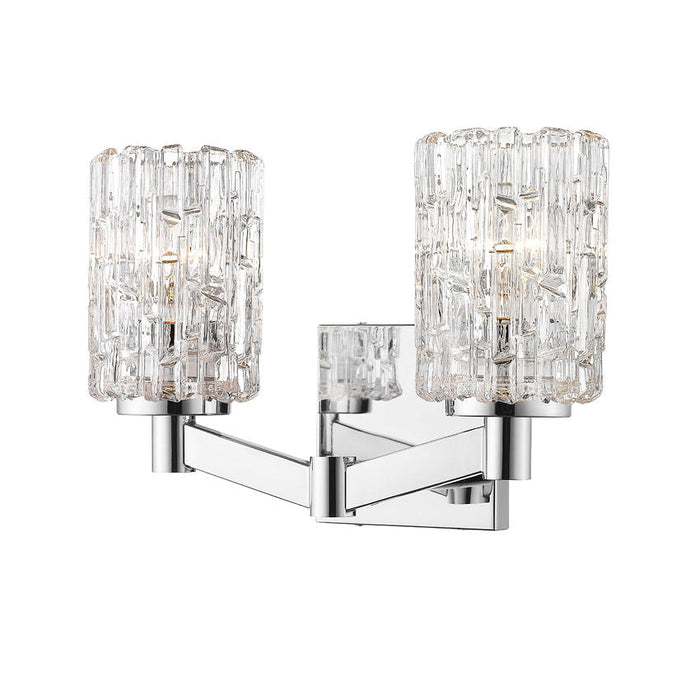 Aubrey Chrome 2 Light Vanity - Bath & Vanity