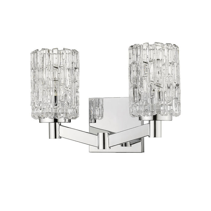 Aubrey Chrome 2 Light Vanity - Bath & Vanity