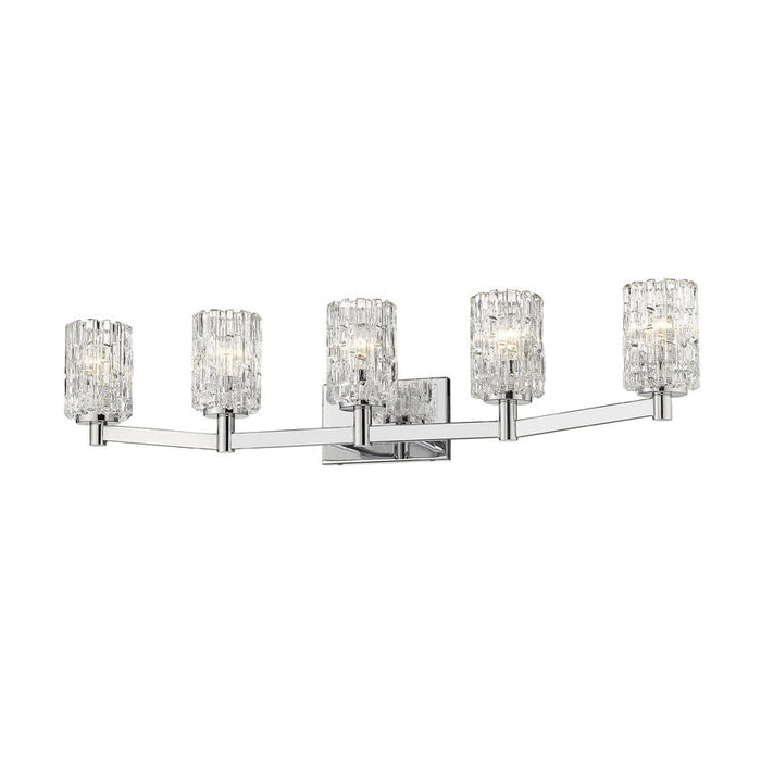 Aubrey Chrome 5 Light Vanity - Bath & Vanity