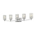 Aubrey Chrome 5 Light Vanity - Bath & Vanity