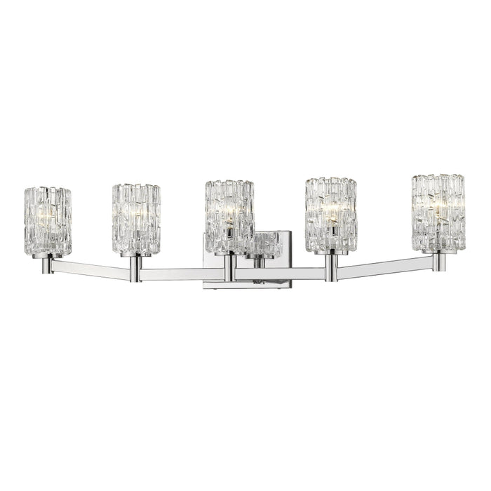 Aubrey Chrome 5 Light Vanity | theLightShop