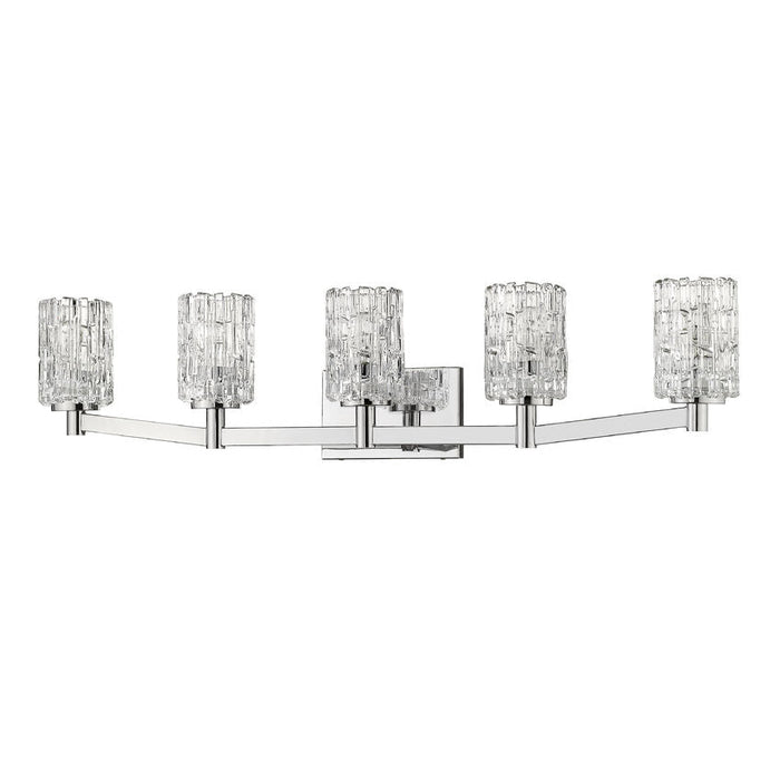 Aubrey Chrome 5 Light Vanity - Bath & Vanity