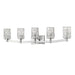 Aubrey Chrome 5 Light Vanity - Bath & Vanity