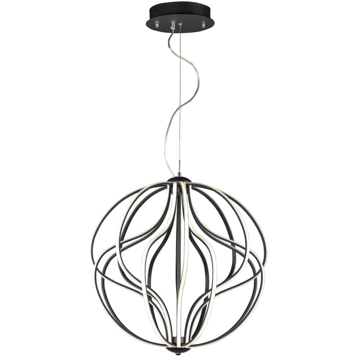 Aura Black LED Single Pendant - Pendants