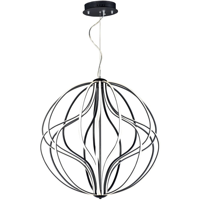 Aura Black LED Single Pendant - Pendants