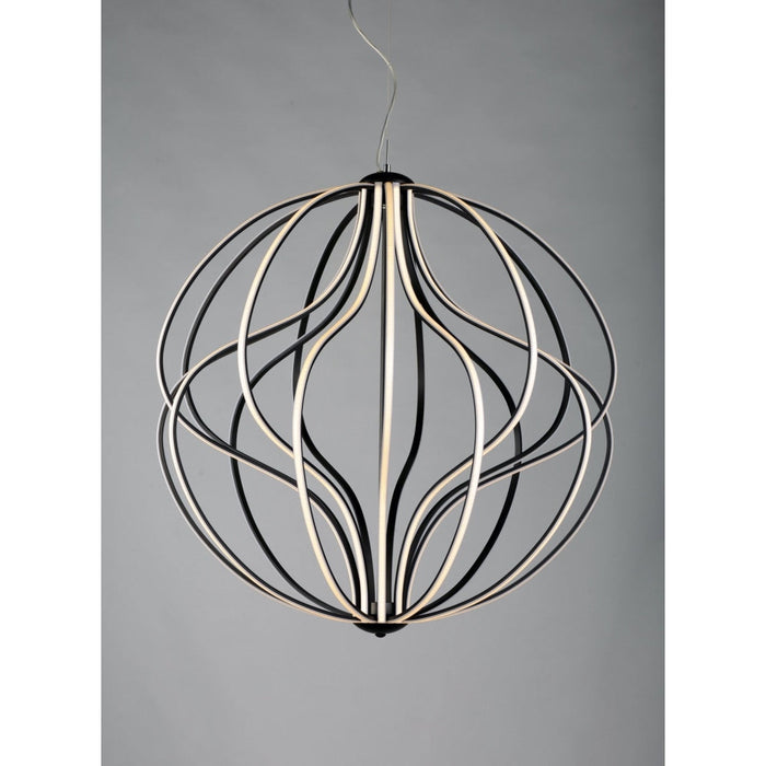 Aura Black LED Single Pendant - Pendants