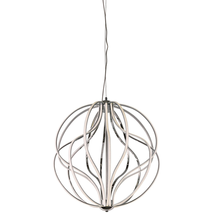 Aura Polished Chrome LED Single Pendant - Pendants
