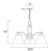 Aurora Oil Rubbed Bronze Chandelier - Chandeliers