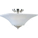 Aurora Satin Nickel Semi-Flush Mount - Semi-Flushmounts